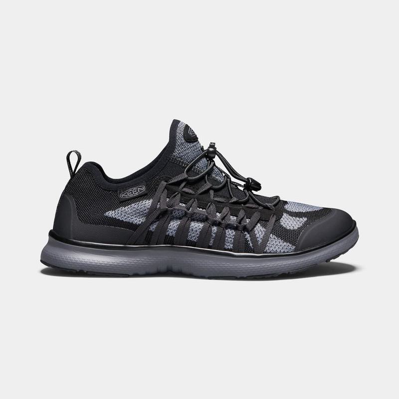 Sandalias Keen Hombre Colombia - Keen Uneek Exo Negras/Gris (KVLOY4385)